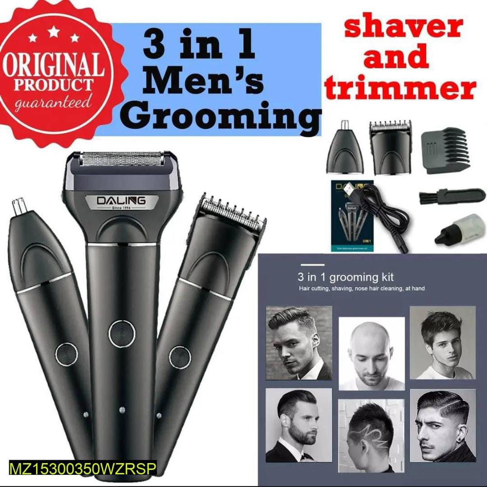 3 In 1 ElectricHair Removal Men's Shaver